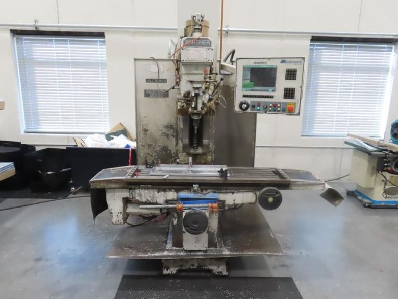 Milltronics MB20-A CNC Vertical Machining Center, Centurion 6 CNC Control, 40"x20"x24" Travels, 40 Taper- Auction Item