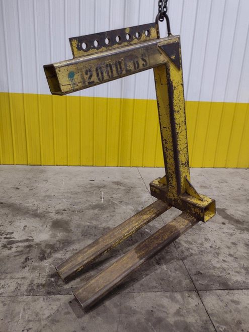 2,000 LB x 42" x 48" NATIONAL IND PALLET LIFTER CRANE ATTACHEMENT: STOCK #22369