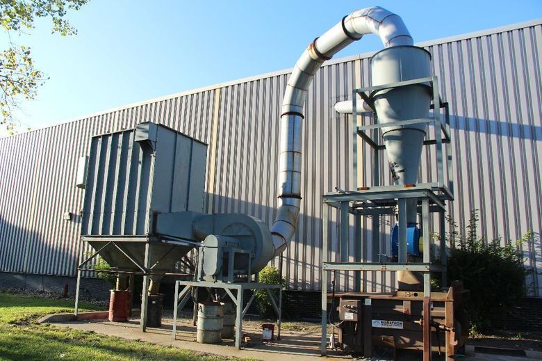 15 HP MARATHON BALER & CHIP COLLECTION SYSTEM: STOCK #61739