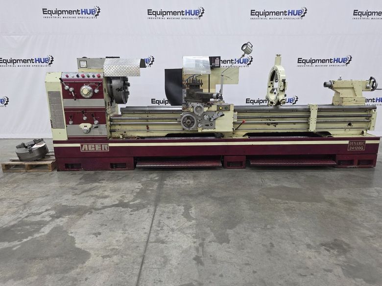 Acer Dynamic-24120G 24″ x 120″ Gap Bed Engine Lathe w/ Newall NMS300 DRO