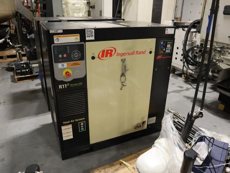 Ingersoll Rand R11n Nirvana VSD 15 HP Rotary Screw Air Compressor, Variable Speed, Total Air System with Refrigerant Air Dryer- Auction Item