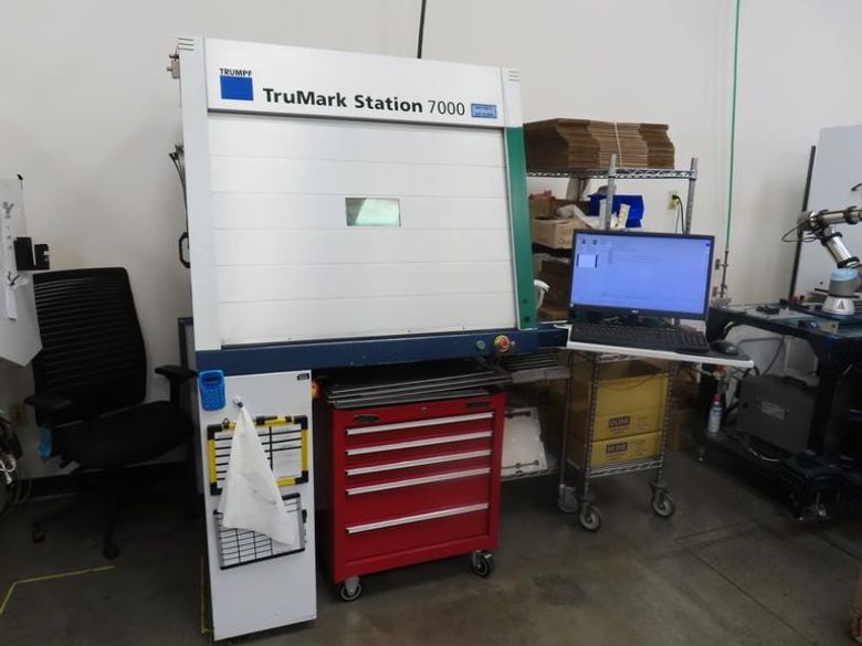 Trumpf TruMark Station 7000 Laser Marking System with TruMark 6130 Laser, TruTops Marker Software, Gridplate- Auction Item