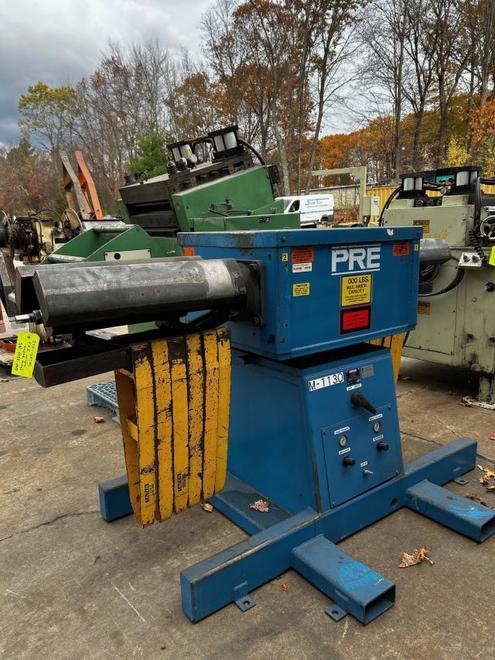 PRE 4000 lb Double Ended Stock Reel, Model PRD-124000-NAB, S/N 0705-040, Max Mat Width 12", Max Coil OD 60", Expansion Range 16" x 20", STK# 1637M