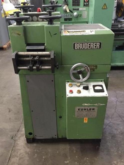 4.72" X .040" Bruderer Flattener Model 10-120, Reconditioned, S/N 300032, STK#1138