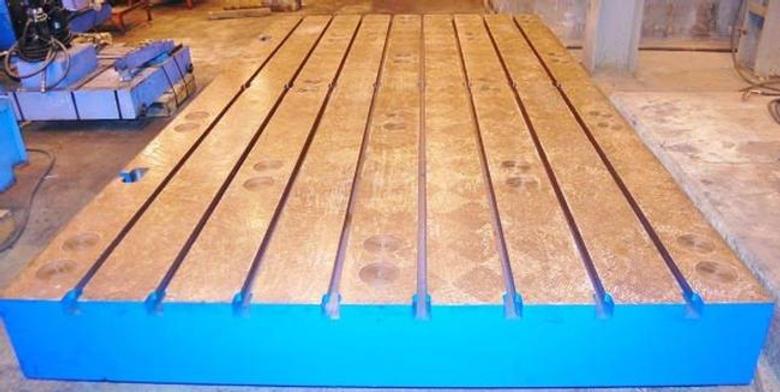 Floor Plates, 86" X 157" X 12" T-Slotted Floor Plate, Leveling Screws, New, #25274