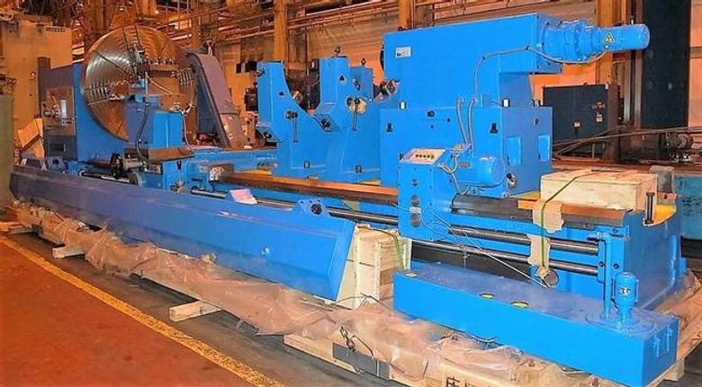80" X 236" Tru Turn, 64" Over C/S, 315 RPM, 63" 4-Jaw Chuck, Inch/Metric Threading, #25249