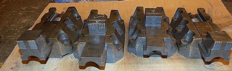 Chuck Jaws (4), 13" Long, 9.5" Wide, 6.5" High, 7/8" Holes, 7" Center, #28372