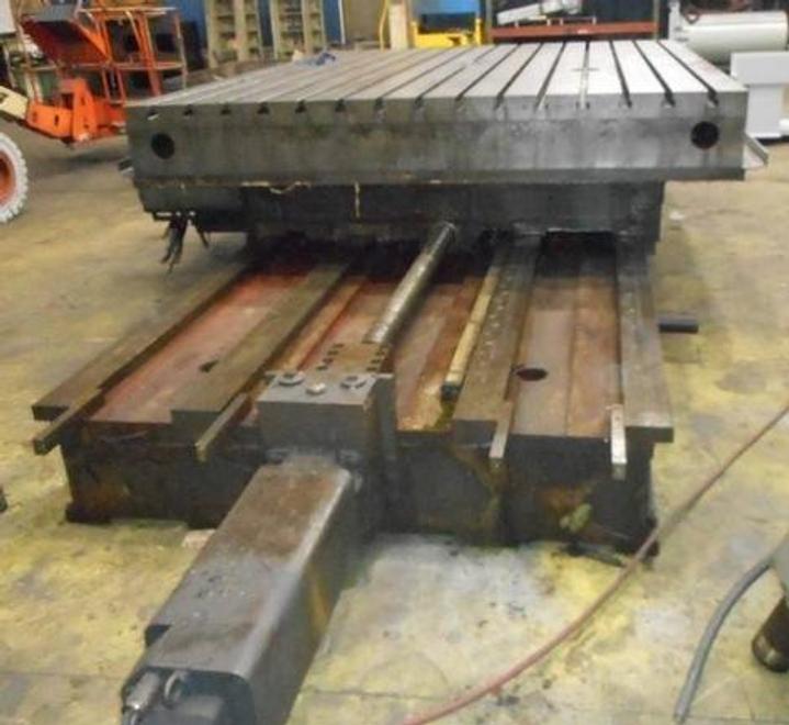 98" X 118" Scharmann CNC, 118" Infd, 40 Ton,Full B-Ax,HardWays,Ball Screw Infd,'83,#29872