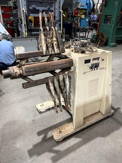 Reconditioned Littell 2000 lb. Motorized Stock Reel, Model 20-18, S/N 84695-79, 18" Max. material width, 48" Max. Coil OD, STK# 1426