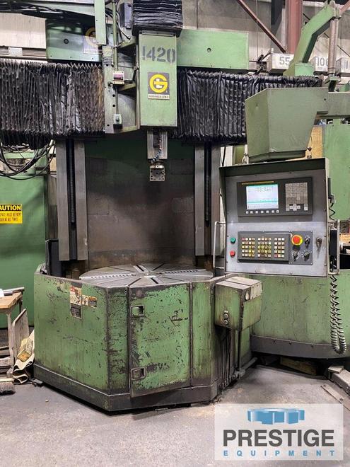 Giddings & Lewis 512, 54" Table, 63" Swing, 60" U/R, Fanuc OiTC CNC, Ram w/ 12 Sta. ATC, 60 HPM, #43334