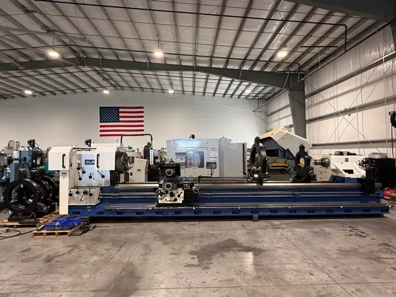 SUMMIT 47-9 x 240”cc Hollow Spindle Lathe 2013’ 9” Bore DRO #7628