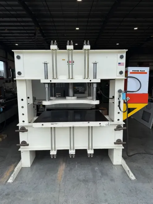 POWER TEAM 150 Ton Hydraulic H Frame Press 3 H.P. USA #7704