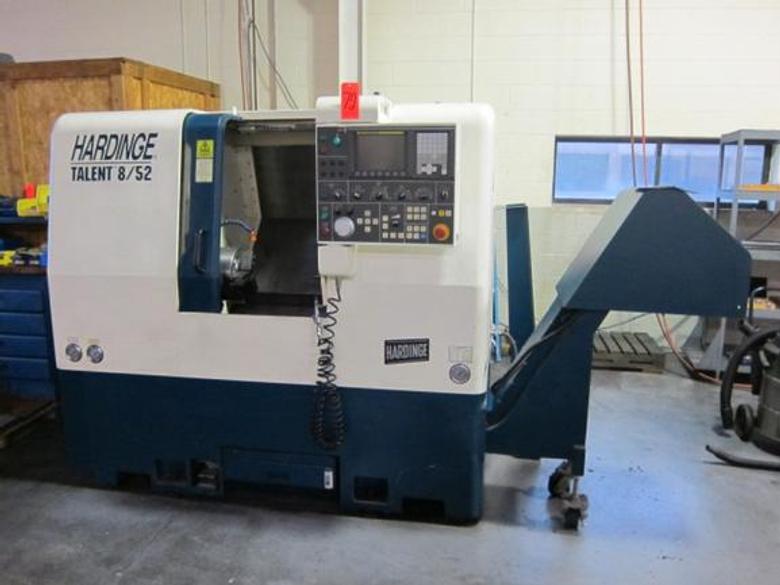 Hardinge Talent, New 2003, 8" Chk, 16" Max Lgth, Tlstk, Fanuc Oi-TB, Tool Probe, Chip Conv