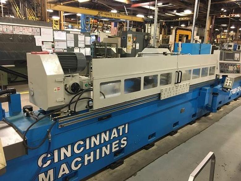 15-3/4" X 122" Cincinnati Machines TT40/30L-C2, Fanuc CNC, New 2017, 30 Run Hours