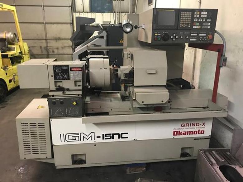 No. IGM 15NC Okamoto, New 2003, 20,000 RPM, Fanuc 18iT, Coolant