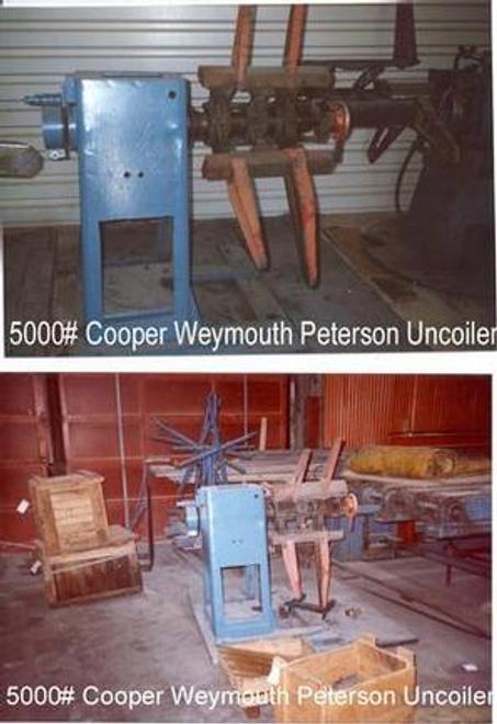 5000 Lb. X 18" Cooper Weymouth Peterson Non-Motorized Uncoiler