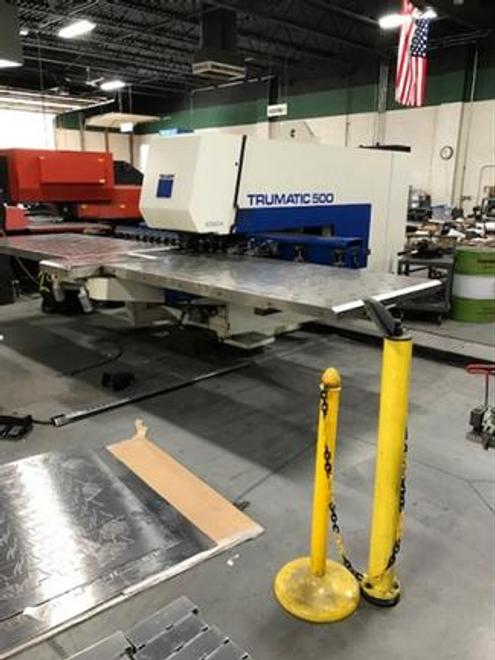 27.5 Ton Trumpf TC500R-1300 CNC Fabricator, Mfg 2000, New Amplifier December 2016