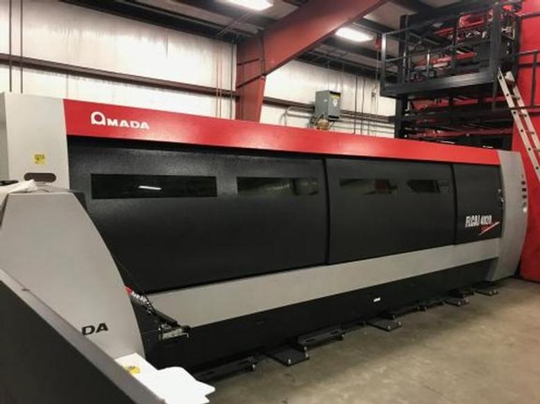 Amada FLCAJ4020 Fiber Laser, 4000 Watt, 4020 Aslul Automated Tower, Mfg 2014