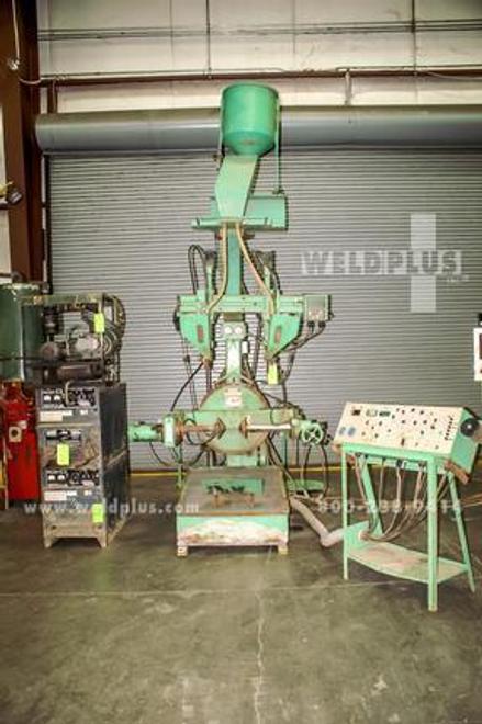 Dual Head Welding Lathe, Lathe Can Be rotated 45° To Either Left or Right Side