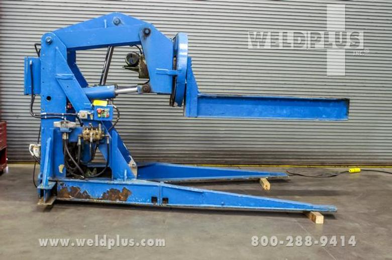 16,000 Lb. Gabco Hydraulic Beam Positoner, 100" Max Dia w/Tbl Vert, 25° Tilt Up, 20° Down