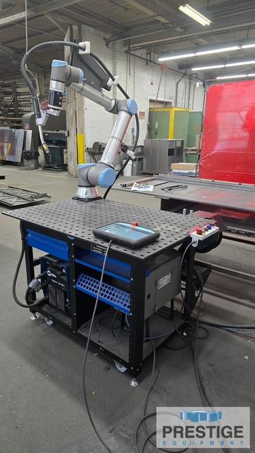 Universal Robots Cobot, HireBotics, Miller 352MPa Welder, Tregaskiss Welding Gun, 32" x 48" Welding Table, 2024 #43841