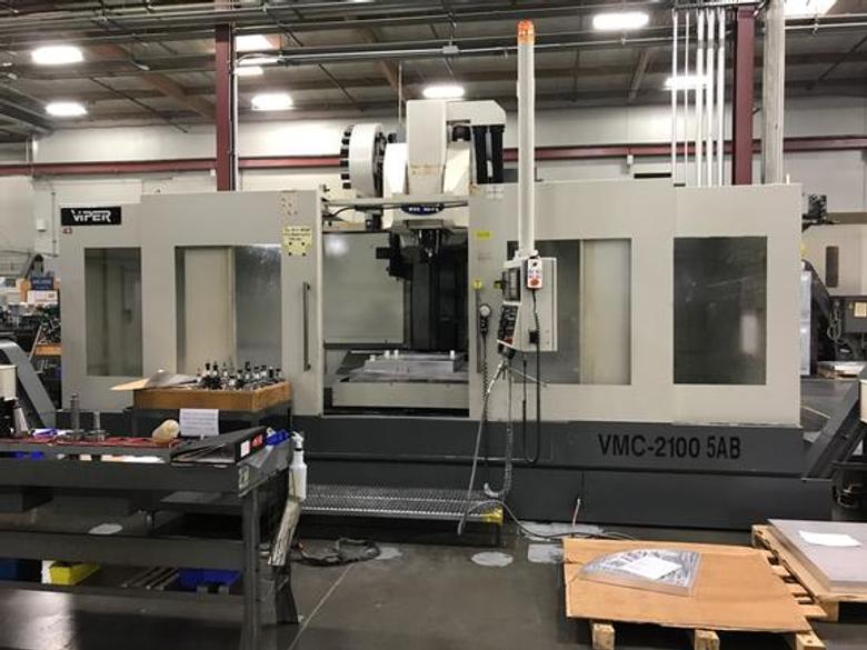 Mighty Viper VMC2100-5AB 5-Axis, 15M Ctrl, 10K RPM, 50HP, 20ATC, CAT50, 80x40x30", '08