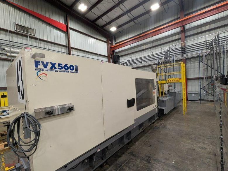 618 TON 132 OZ NISSEI FVX560III-310L INJECTION MOLDING MACHINE, 2017