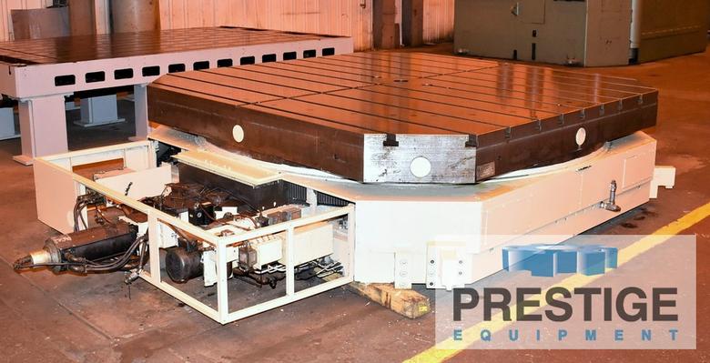 Giddings & Lewis 360C 120" x 120" CNC B-Axis Rotary Table, 75 Ton Capacity, #43428