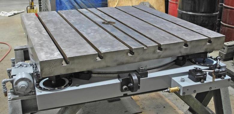 48" X 48" Giddings & Lewis Hydrostatic Rotary Table, 25,000 Lbs. Capacity 