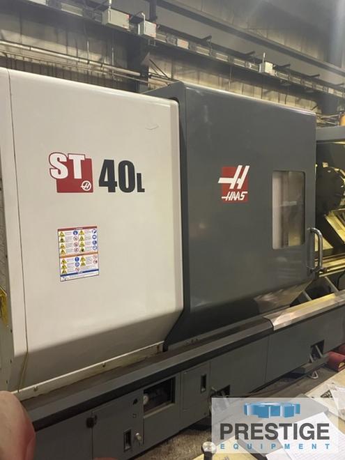 Haas ST-40L, 34.5" Swing, 80 Centers,  Live Milling, 15" Chuck, 12-Pos. Tailstock, Chip Conveyor, Presetter, 2013 #32450