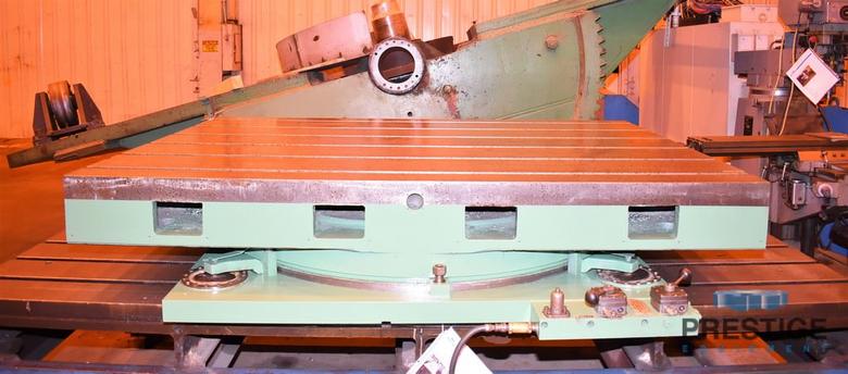 60" X 84" Giddings & Lewis Air Lift Rotary Table, 25,000 Lb Capacity, 4-Position Shot Pin, #31108