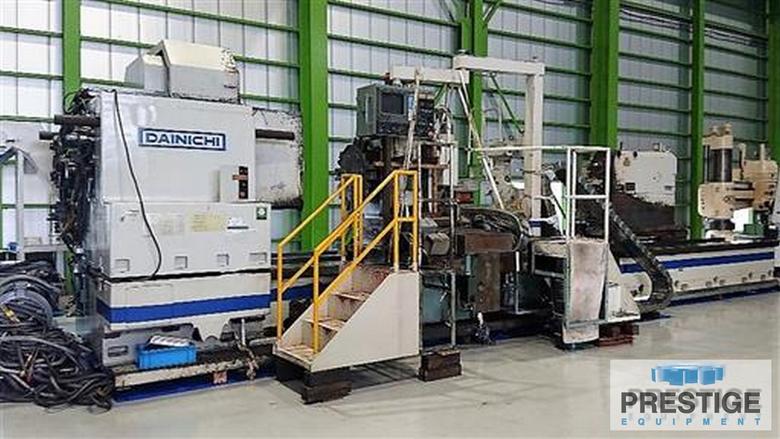 Dainichi W160R-200x600, 70" swing, 236" Centers, Fanuc 15T CNC, 12 Pos. Turret, Chip Conveyor, Steady Rest, #31570
