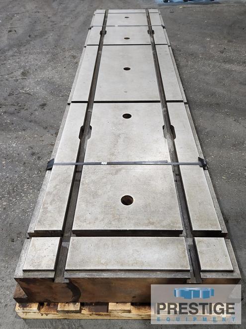 T-Slotted Floor Plates 30" W x 120" L  x 10.5" H, Cast Iron, (2) T-Slots, (4) Cross Slots #31796