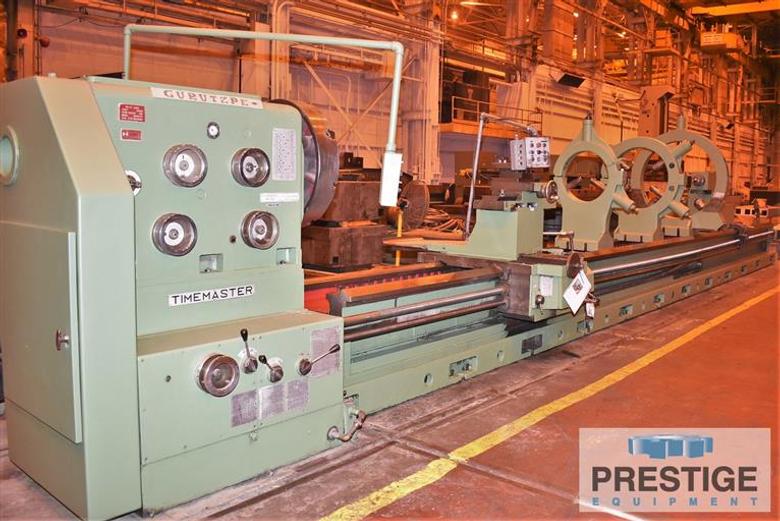 Guruptze Super-BT, 63" Swing, 74" in Gap, 393" C.C,  400 RPM, 39.37" 4-Jaw Chuck, Threading, 50HP, #31518