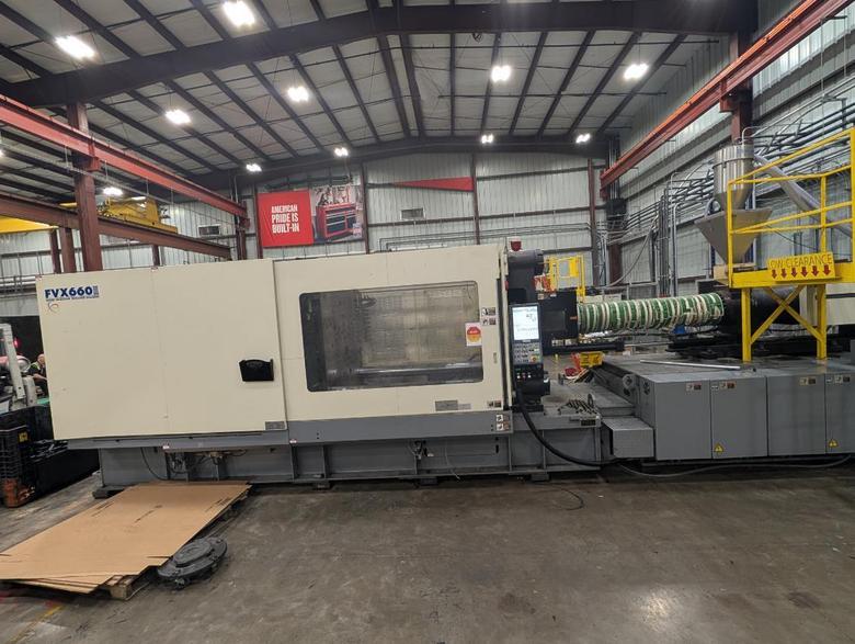 720 TON 168 OZ NISSEI FVX660III-400L HYBRID INJECTION MOLDING MACHINE, 2017