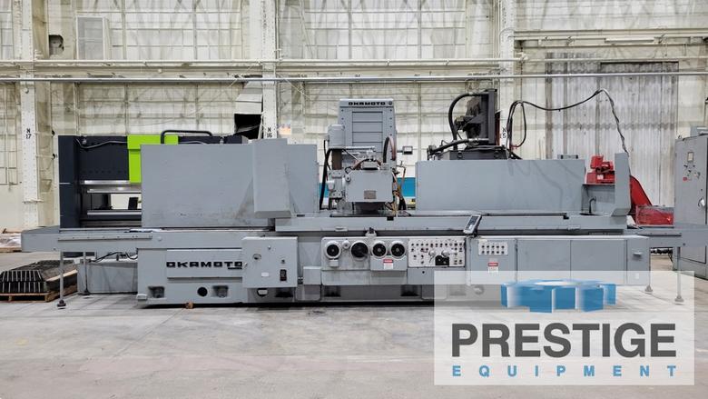 Okamoto PSG-308, 31.5" x 120" Surface Grinder, 31" Under Wheel, Auto Incr. Downfeed, New Hydraulics 2010, #30582