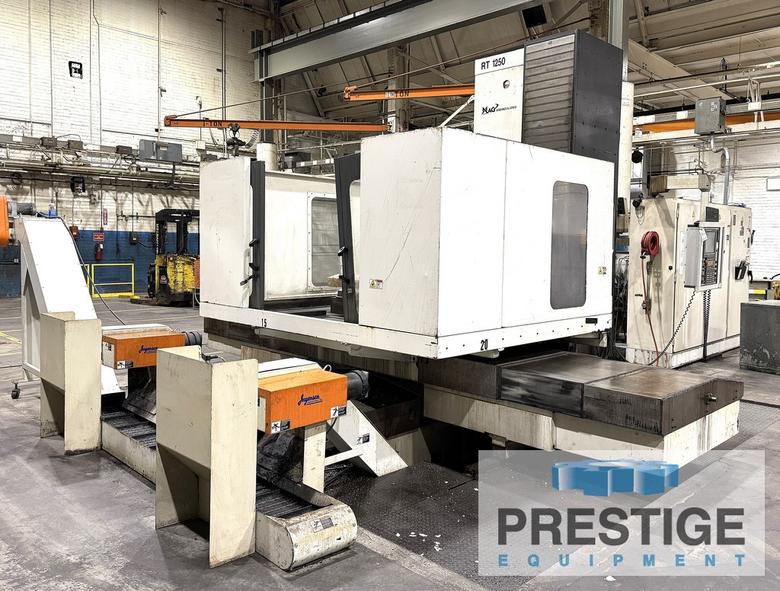 5.12" Giddings & Lewis RT1250, X-98", Y-82", Z-31", W-50", 49" x 63" B-Axis Rotab, 4000 RPM, TSC, Fanuc 310iA CNC, #43781