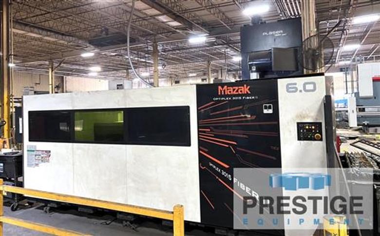 Mazak Optiplex 3015 Fiber III 6 KW  Laser, 60" x 120" Dual Pallet, MCT-2.0 Cutting Head, 2016 #43003