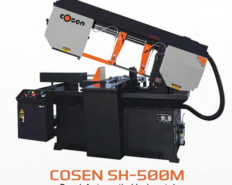 11" x 19.7 COSEN, No. SH-500M, 13" round, semi-automatic, swivel head, NEW