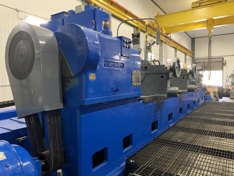 36" X 192" CINCINNATI ROLL GRINDER, NEVER USED SINCE RECONDITIONED
 S/N 58G403447-1