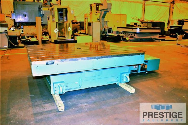 84" x 96" Giddings & Lewis Model 360C CNC Contouring B-Axis Rotary Table, 50 Ton Weight Capacity, 1992, #31396