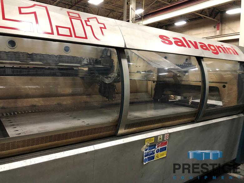 3000 Watt Salvagnini w/ Load/Unload/Tower, X-120", Y-60", DC030 Resonator, Shuttle Table, 2008. #31727