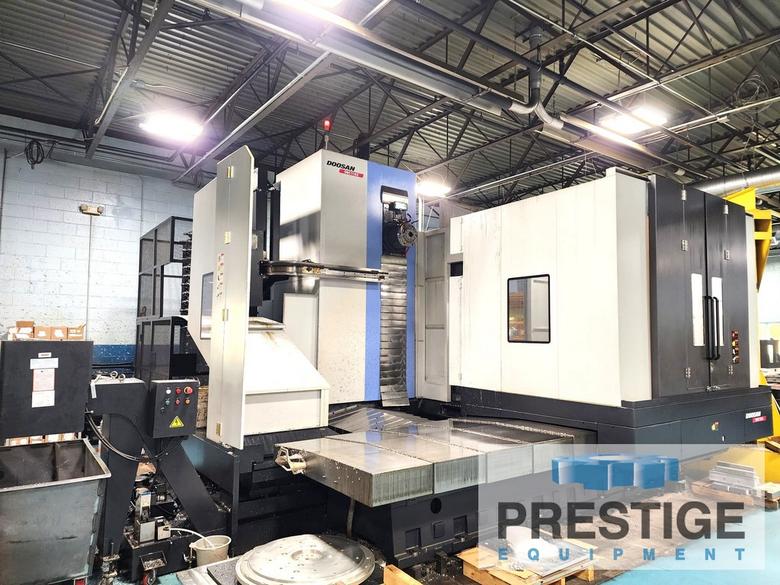 Doosan DBC110, 2015 X-98", Y-78", Fanuc 31i, 55" x 71" B-Axis Table, 4,000 RPM, 40 HP, 60 ATC, CTS, #43734