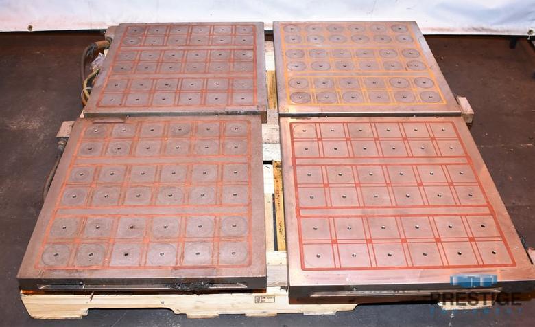 Technomagnete Magnetic Tables, 22.75" x 24" x 2", 1,760 Lbs. Magnetic Pull, (8) Avail,New 2009, #30020