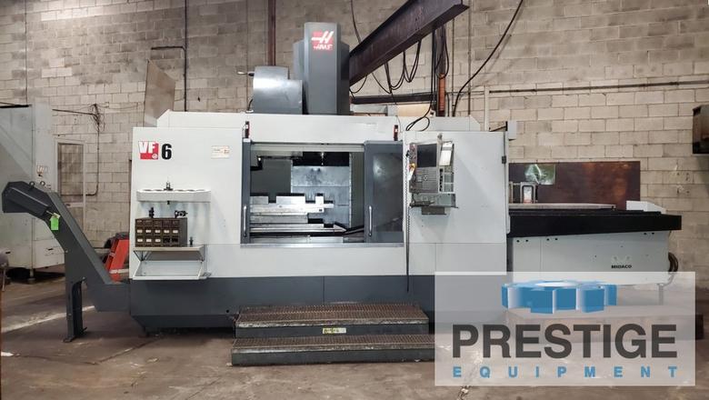 Haas VF-6/50, X-64", Y-32", Z-30", 7,500 RPM, CAT 50, 30-ATC, 2-APC, Chip Conveyor, Haas CNC, 2012, #44051