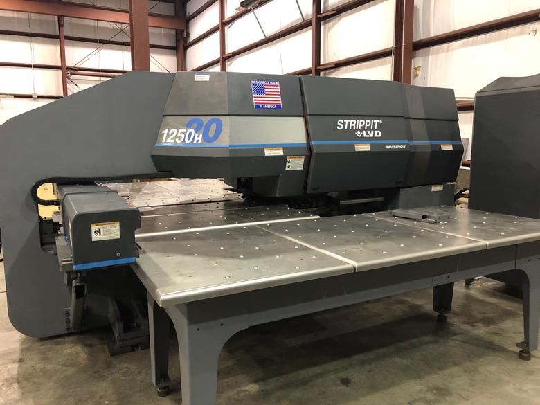 22 Ton Strippit 1250H 20, 4' X 8', 2000, #16961