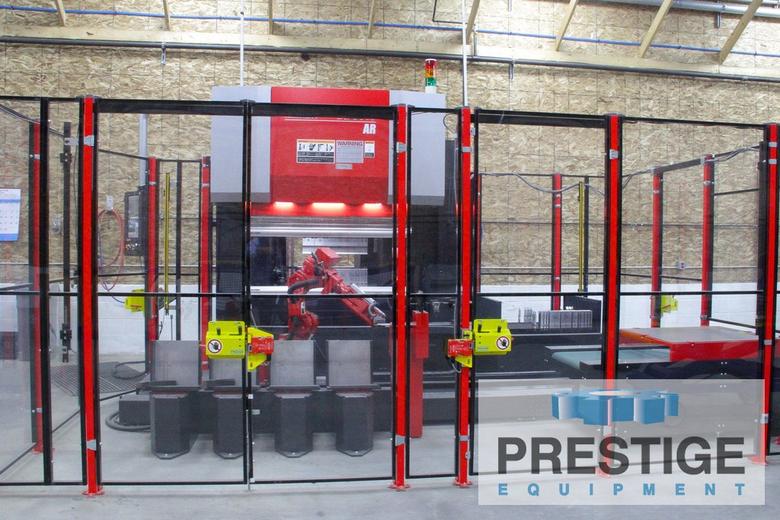 Amada EG 6013 AR Robotic Bend Cell, 67 Ton, 53" Bend Length, Auto Tool Changer, 7-Axis Robot, 2017 #32717