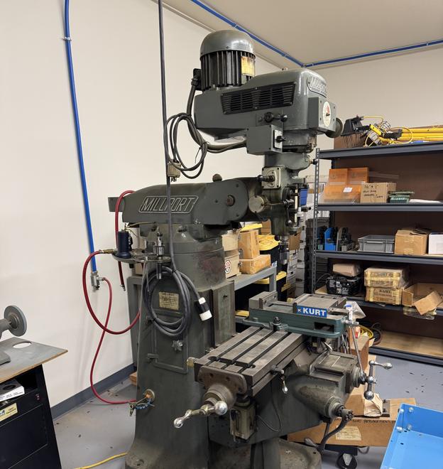 Millport 3HV Vertical Knee Mill with Horizontal Attachement