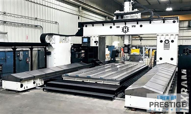 Hexram MP1024 5-Axis, X-289", Y-131", Z-47.5", 120" x 288" Tbl, 2-Axis Head,  13K RPM, Fanuc iH Pro CNC, 2018, #32458