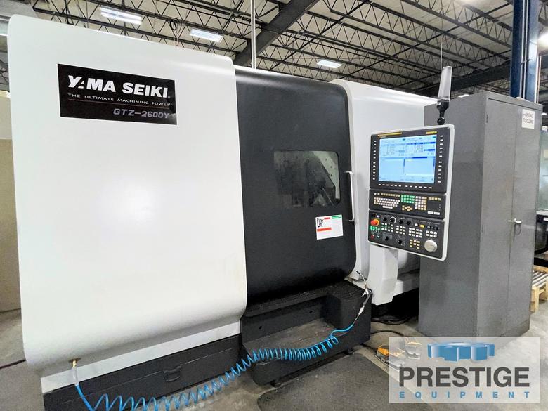 Yama Seiki GTZ-2600Y, (2) 16 Station Turrets with Milling, Y-Axis, Fanuc CNC, 1000 PSI, Probe, 2017, #31769
